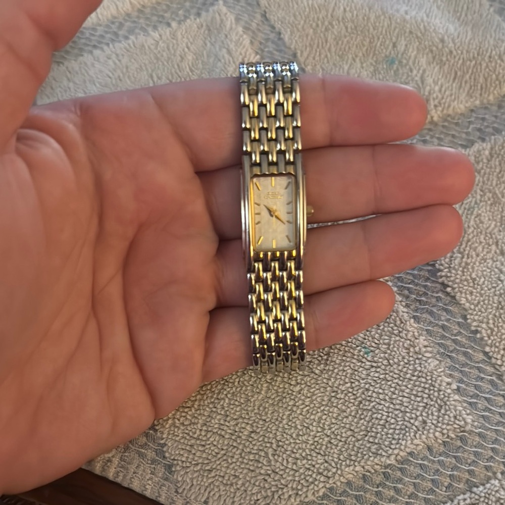 Elegant Silver and Gold Watch
